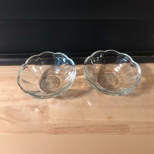 Vintage Pressed glass berry bowls